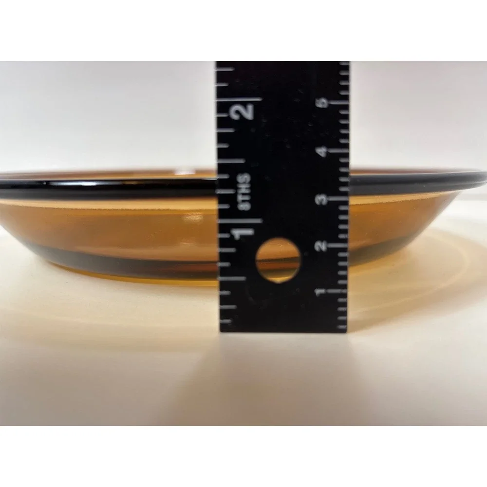 Anchor Hocking Fire King 9 Inch Amber Glass‎ Pie Plate Pan 460 Made USA Vintage
